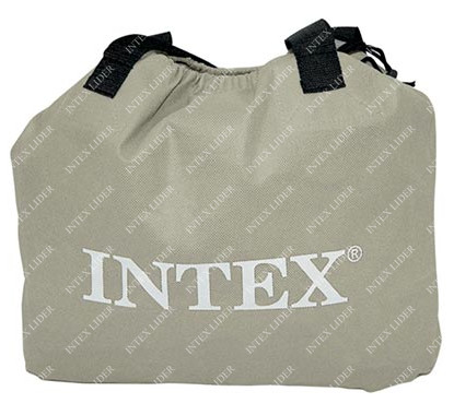 64418 Intex Надувная кровать двуспальная,  152х203х56см с встроенным насосом