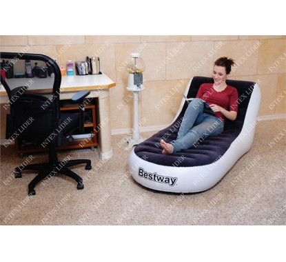 75064 Надувной шезлонг Chaise Sport Lounger 165х84х79 см Bestway