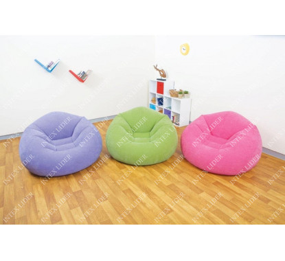 Intex 68569 Надувное флокированное кресло