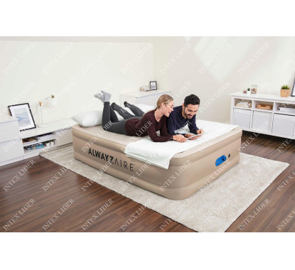 69054 Двухспальная кровать BestWay 152х203х51см+насос с автоподкачкой